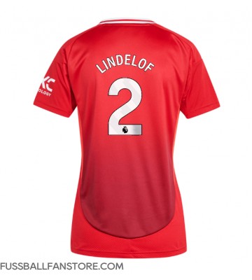 Manchester United Victor Lindelof #2 Replik Heimtrikot Damen 2024-25 Kurzarm